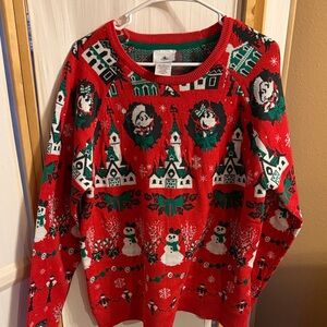 Disney Red and Green Light Up Holiday Sweater